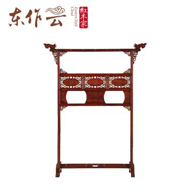 东南亚红酸枝龙头衣架单件