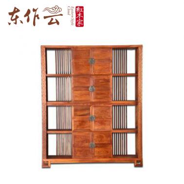 非洲花梨（刺猬紫檀）新中式书柜单件