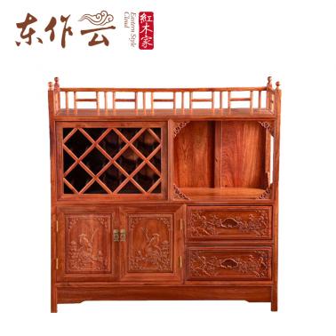 缅甸花梨小酒柜1.05米单件