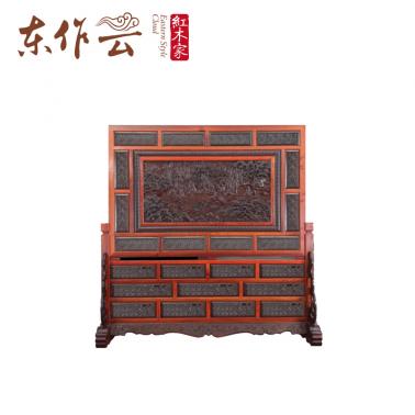 缅花屏风单件
