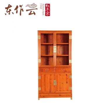 红豆杉书柜二件套