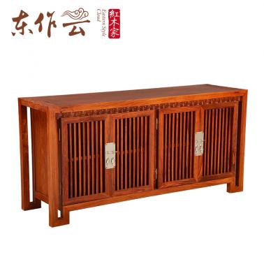 非洲花梨（刺猬紫檀）祥云餐边柜单件