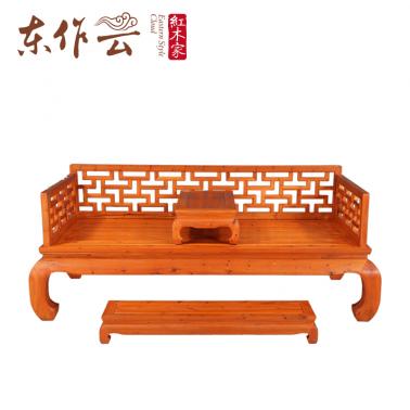 红豆杉罗汉床三件套