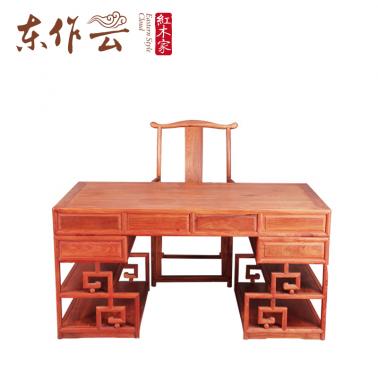 缅甸花梨明式书桌1.58米二件套