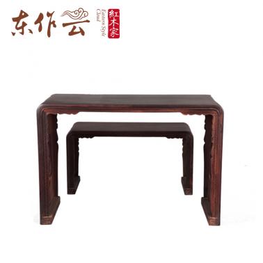 大叶紫檀琴桌二件套