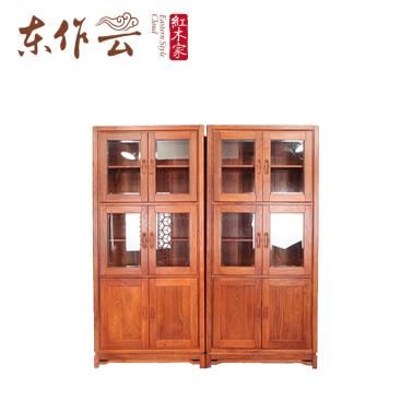 非花（刺猬紫檀）阳光书柜二件套