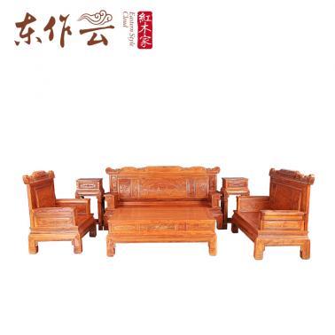非洲花梨兰亭序沙发六件套