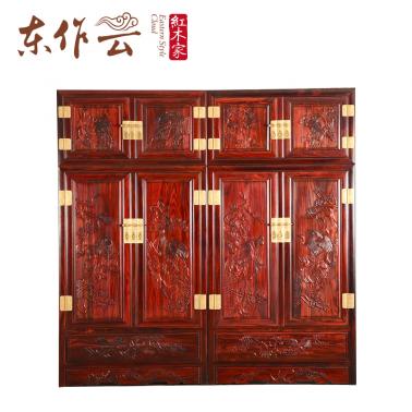 阔叶黄檀顶箱柜二件套