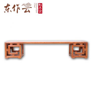 非花（刺猬紫檀）回型电视柜单件