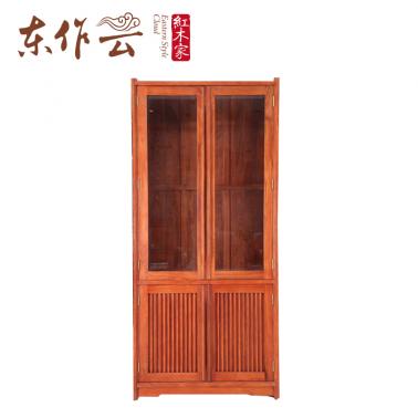 缅花琴韵书柜二件套