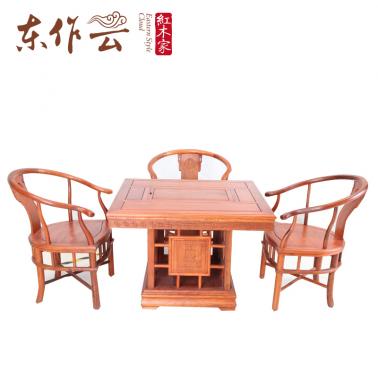 缅花茶桌五件套