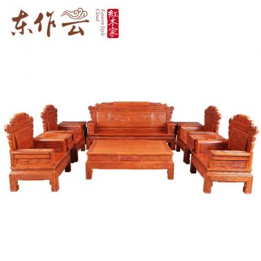 非洲花梨圆圆满满沙发十件套