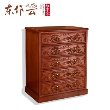 非洲花梨五斗柜单件