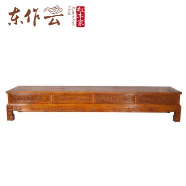 非洲花梨直脚电视柜单件