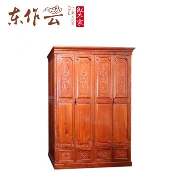 缅甸花梨古典大衣柜单件