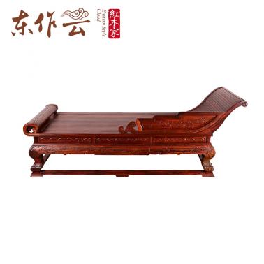 大红酸枝贵妃榻单件