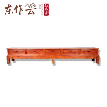 非洲花梨四抽电视柜单件