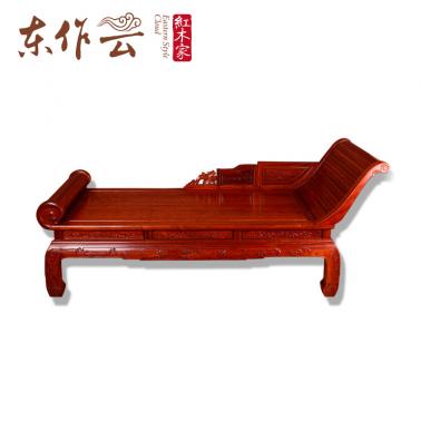 开兴缅甸花梨贵妃榻单件