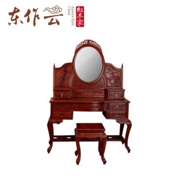 非洲花梨梳妆台二件套