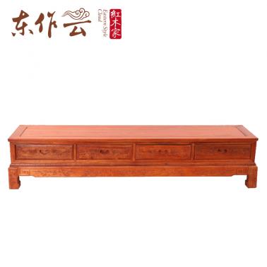 缅甸花梨直角电视柜单件
