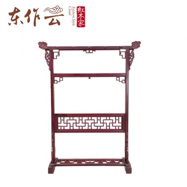 东南亚红酸枝衣帽架单件