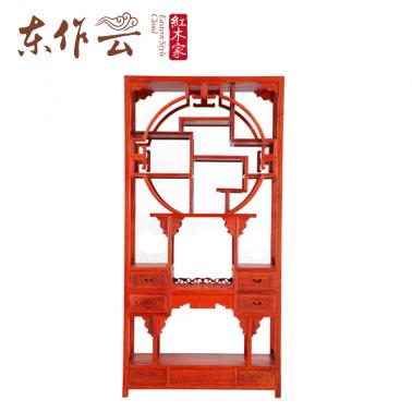 缅甸花梨博古架单件