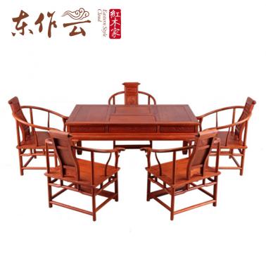 缅甸花梨茶台六件套