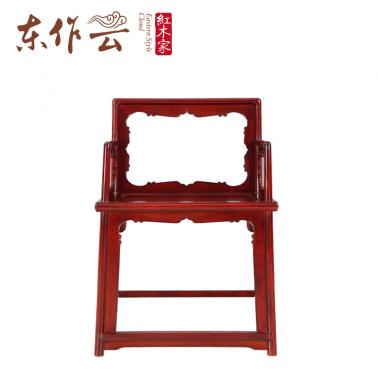 缅甸花梨1件套玫瑰椅02523501