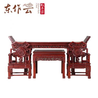 非洲酸枝如意中堂四件套