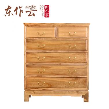 樟木素面六斗柜单件
