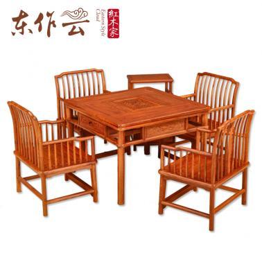 非洲花梨休闲茶桌六件套
